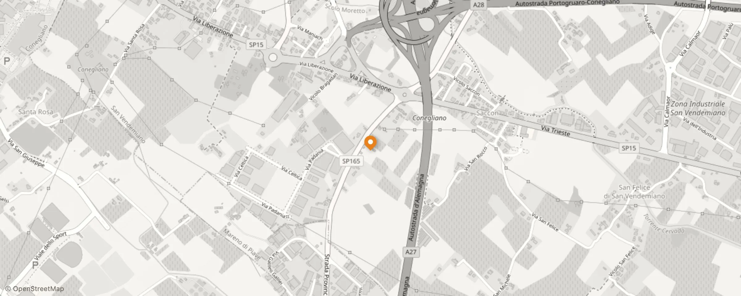 Mappa: Via Ungheresca Sud, 27, 31020 San Vendemiano